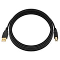 Monoprice USB Type-A to USB Type-B 2.0 Cable - Black, 10'