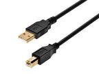 Monoprice USB Type-A to USB Type-B 2.0 Cable - Black, 10'