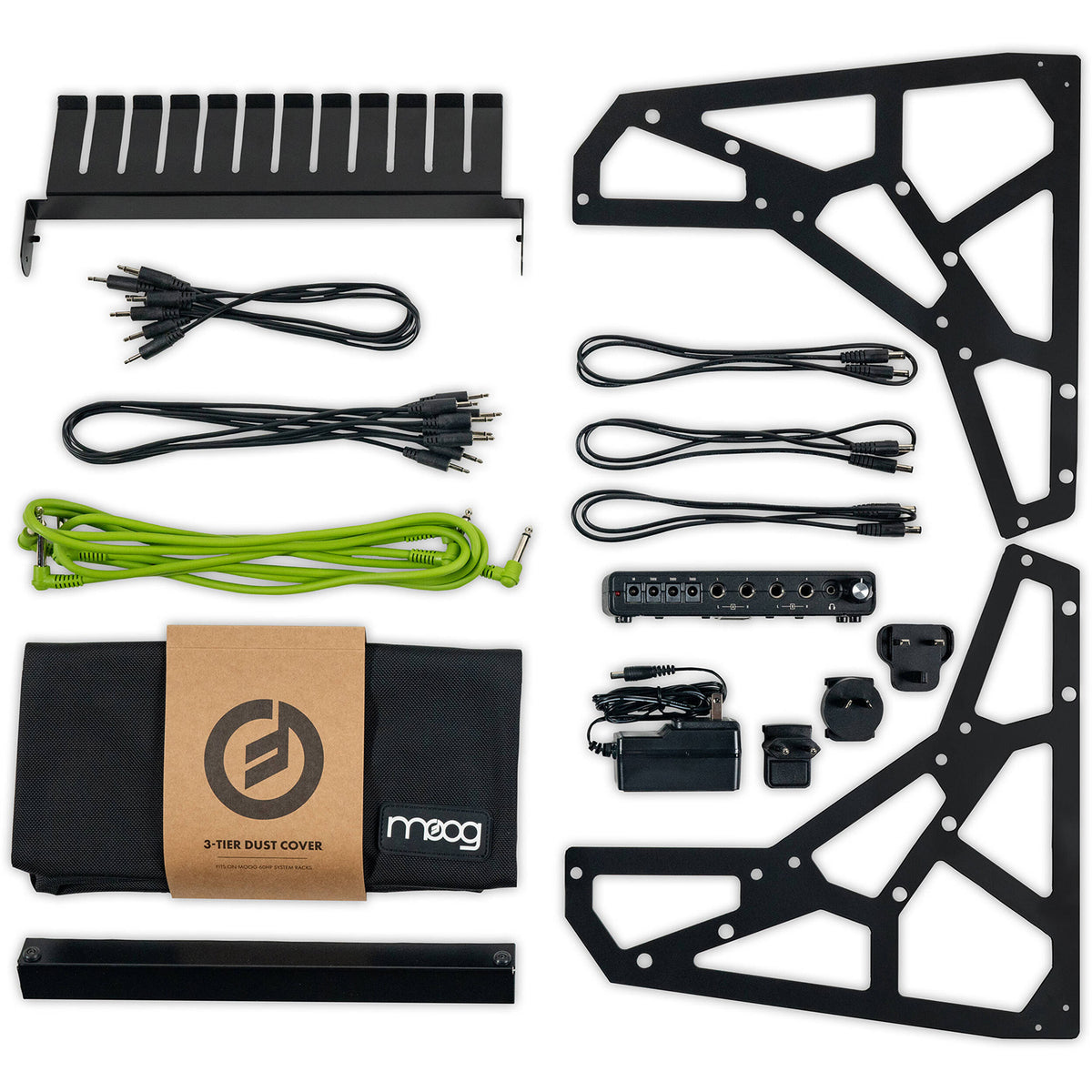 Moog Sound Studio Accessory Kit 3-tier Powered Rack System (Demo Deal)