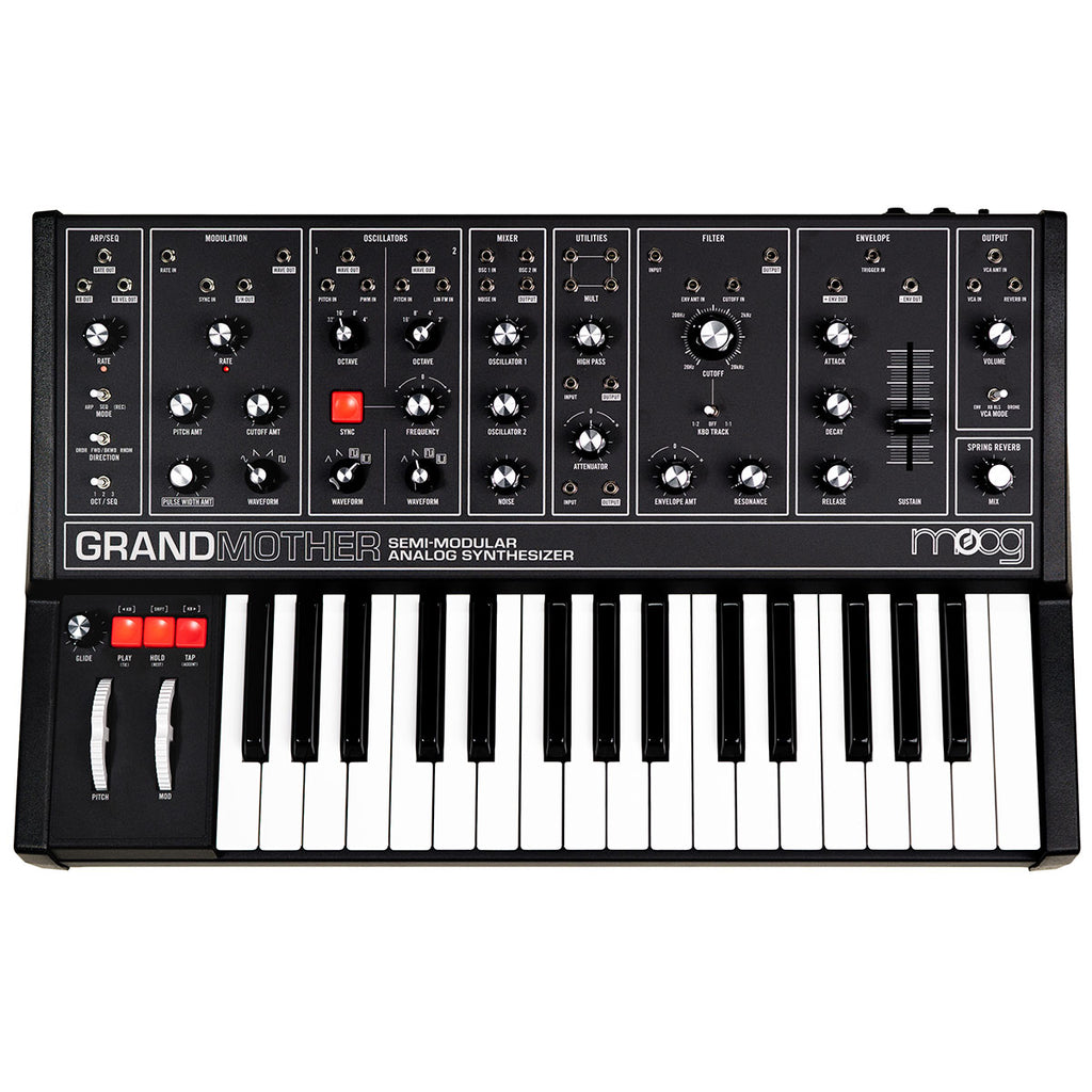 Moog Grandmother Dark Semi-Modular Analog Synthesizer and Step Sequencer