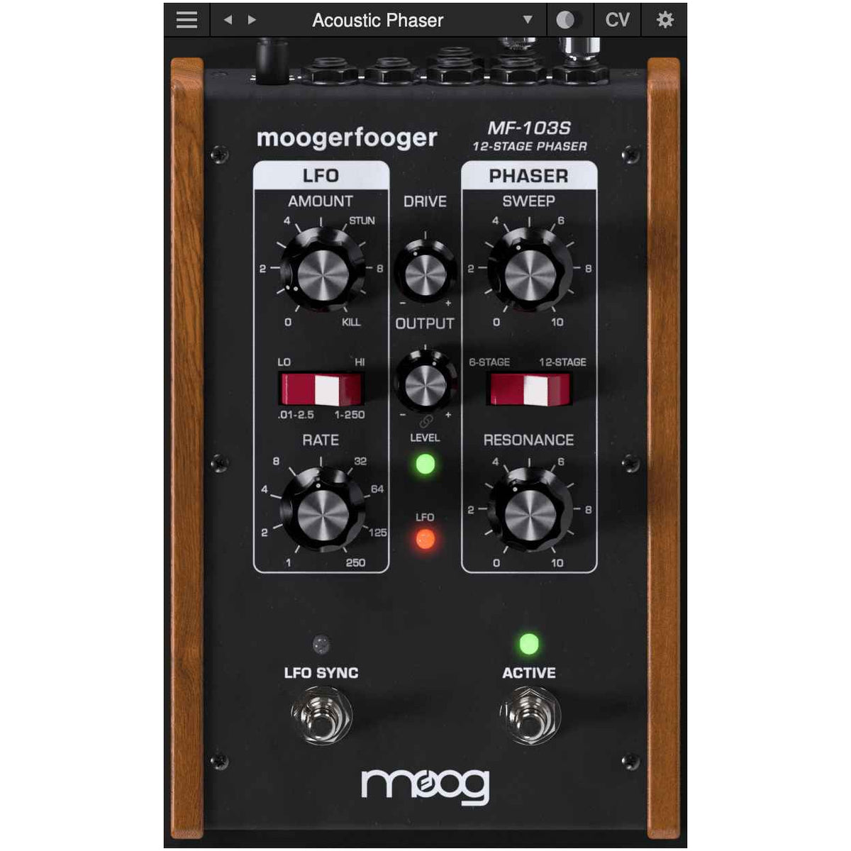 Moog MoogerFooger Effects MF-103s 12-Stage Phaser Plug-In - Electronic Delivery