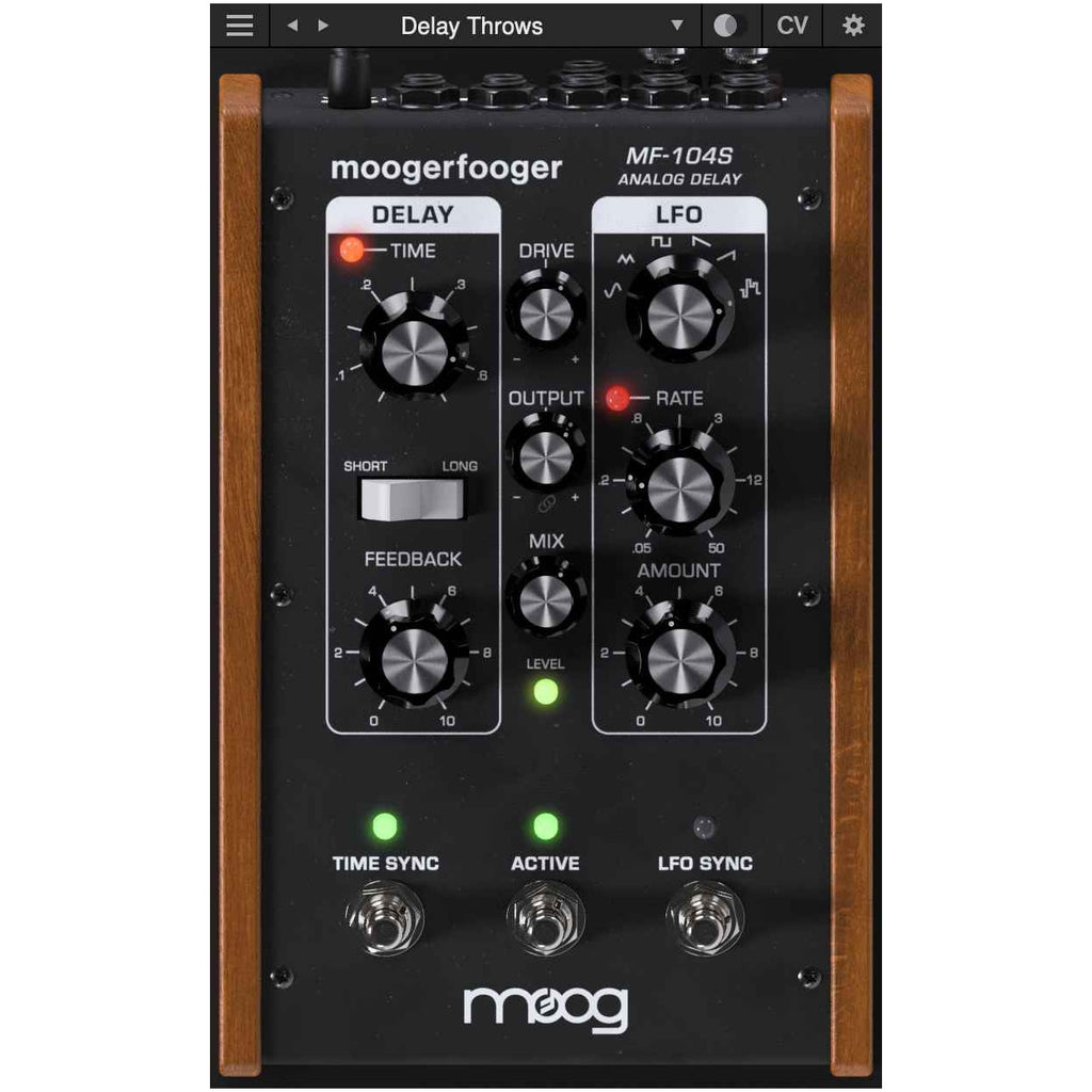 Moog MoogerFooger Effects MF-104S Analog Delay Plug-In - Electronic Delivery