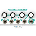 Mosaic Four Channel Mixer 1U Eurorack Module - White