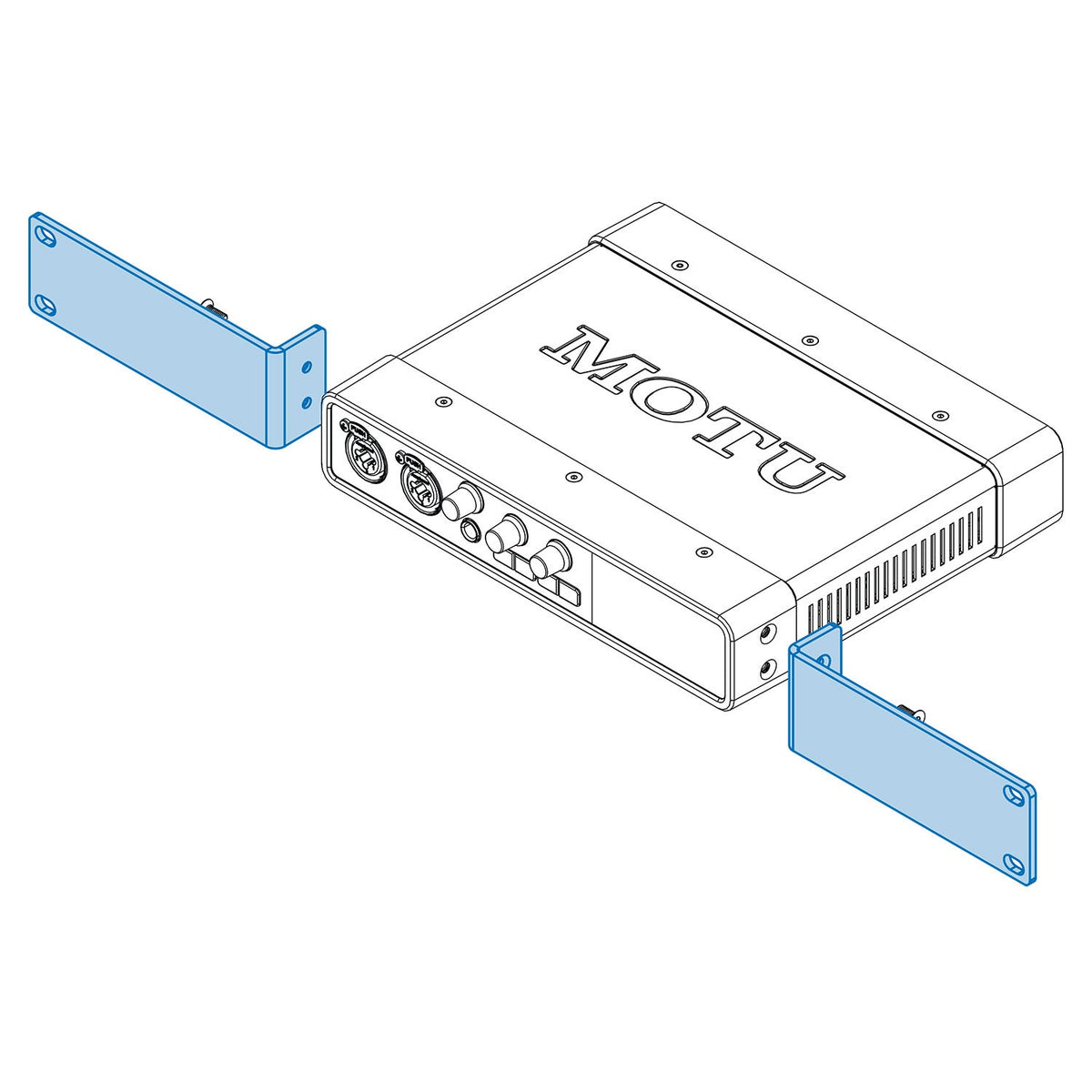 MOTU UltraLite-mk5 Half-Rack Mounting Kit