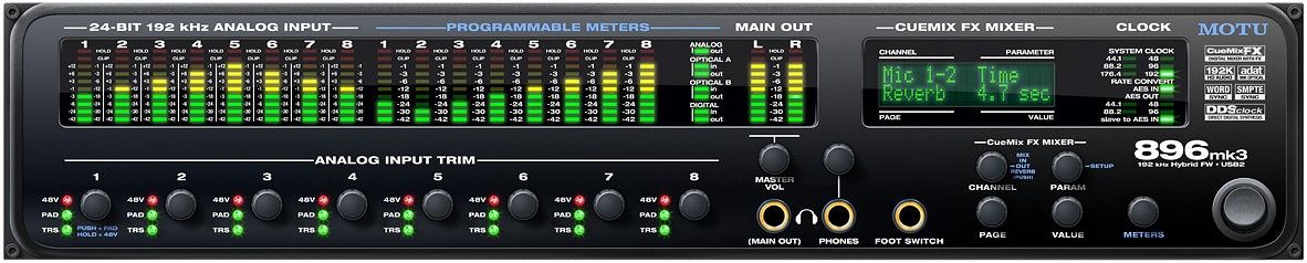 MOTU 896mk3 Hybrid FireWire / USB 2.0 Audio Interface
