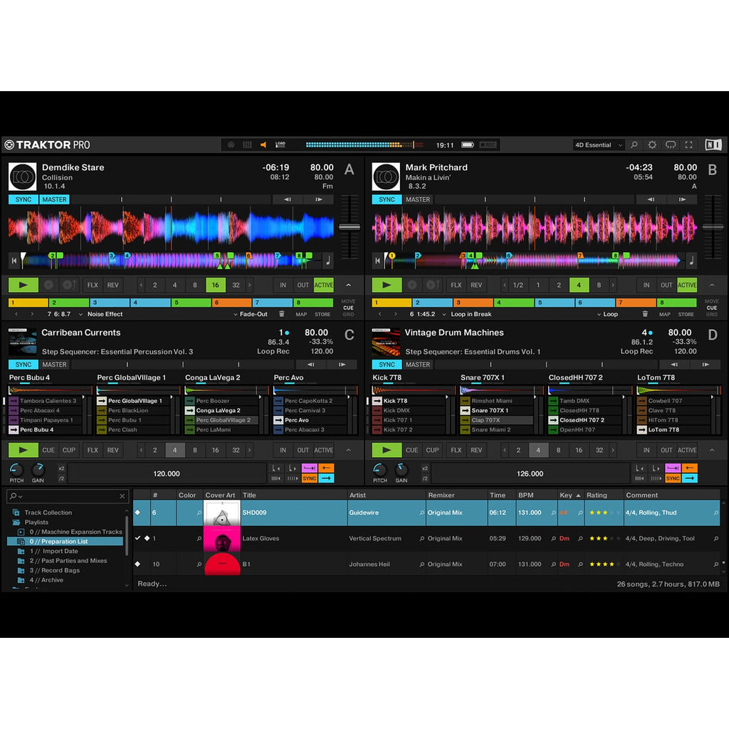 Native Instruments TRAKTOR PRO 3 DJ Software - Electronic Delivery