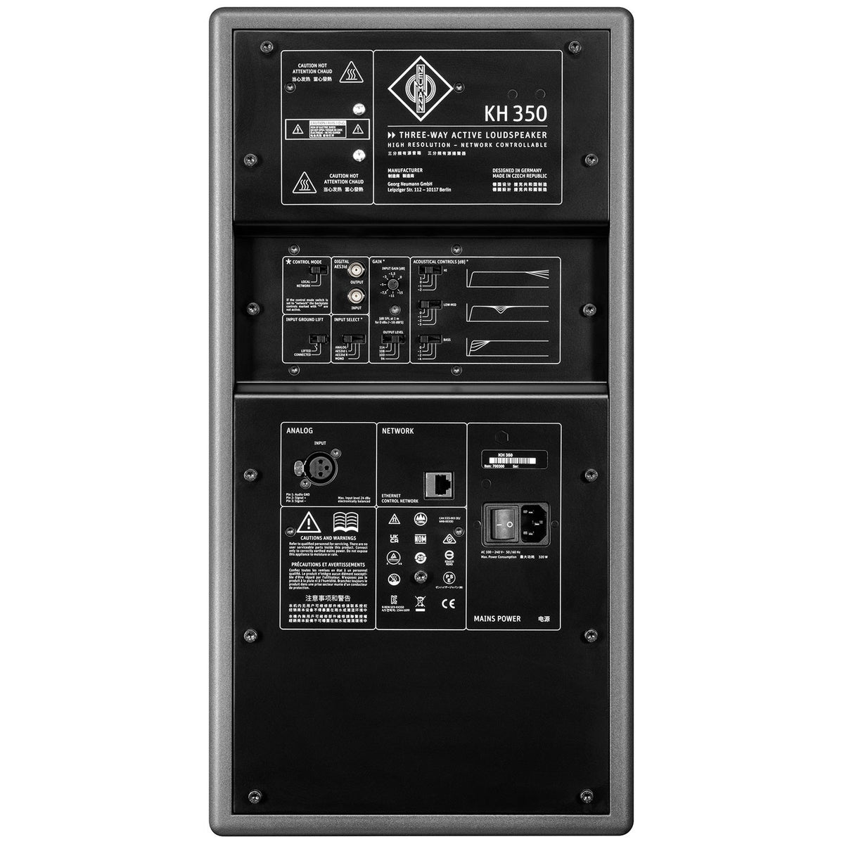 Neumann KH 350 Active Near-Field 3-Way Monitor - Single