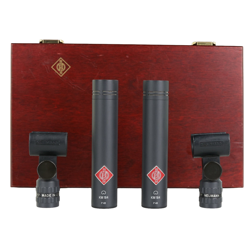 Neumann KM 184 Small Diaphragm Condenser Microphone - Stereo Pair #19253/19252 (Used) 1