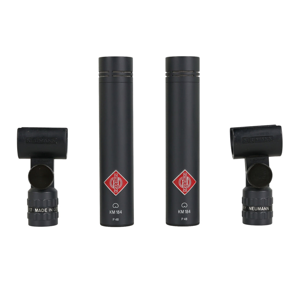 Neumann KM 184 Small Diaphragm Condenser Microphone - Stereo Pair #19253/19252 (Used)