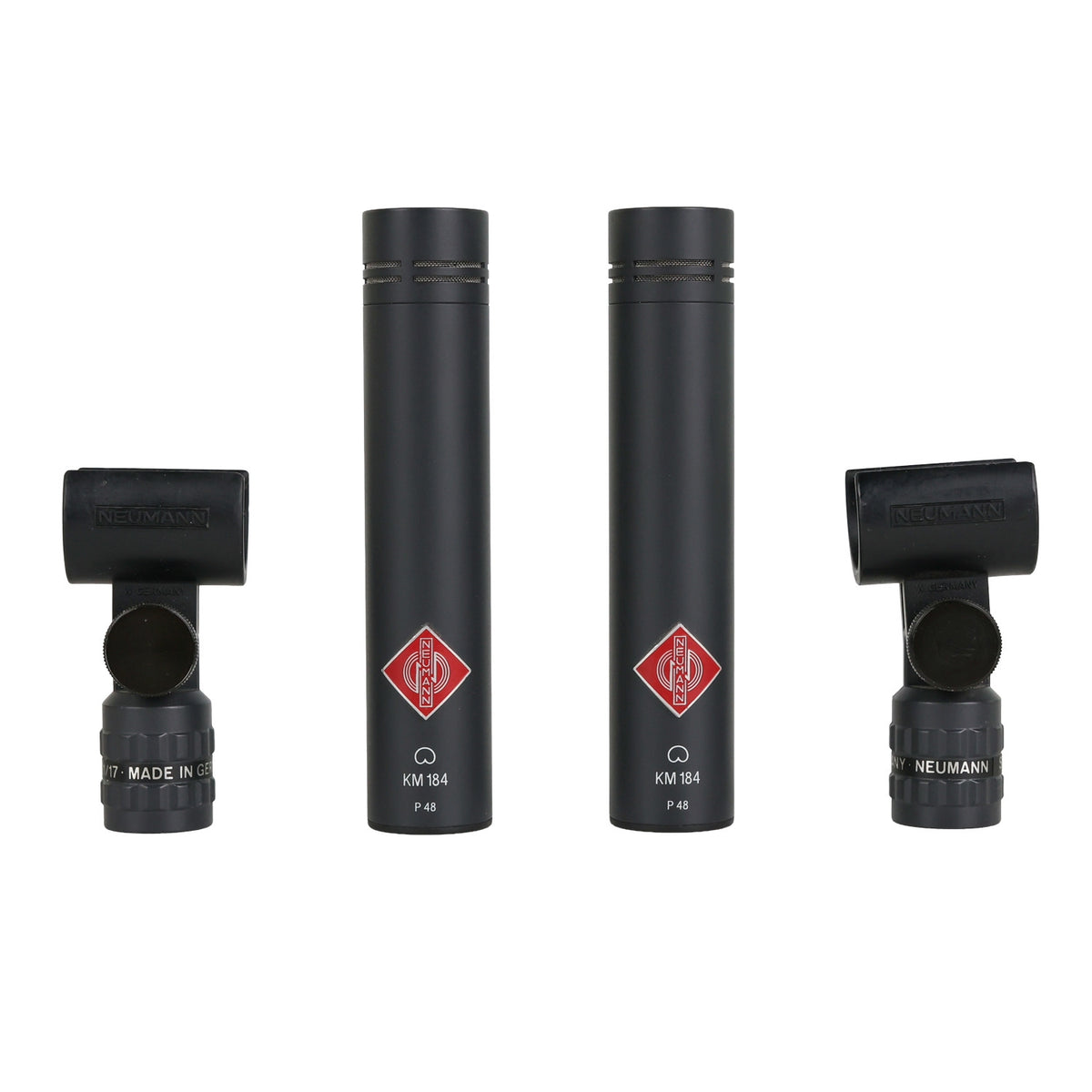 Neumann KM 184 Small Diaphragm Condenser Microphone - Stereo Pair #19253/19252 (Used)