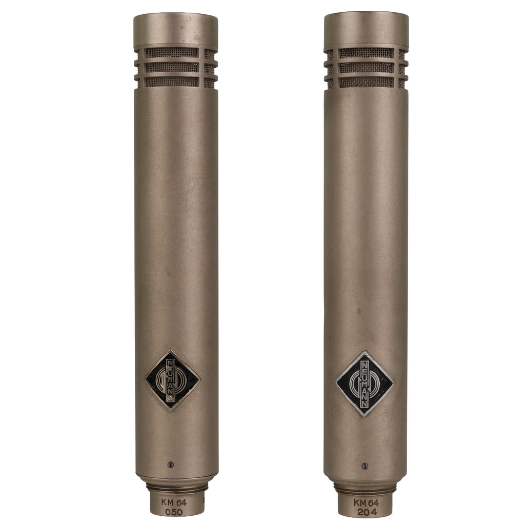 Neumann KM64 Cardioid SDC Tube Mic Pair #050/204 (Vintage) – Vintage King