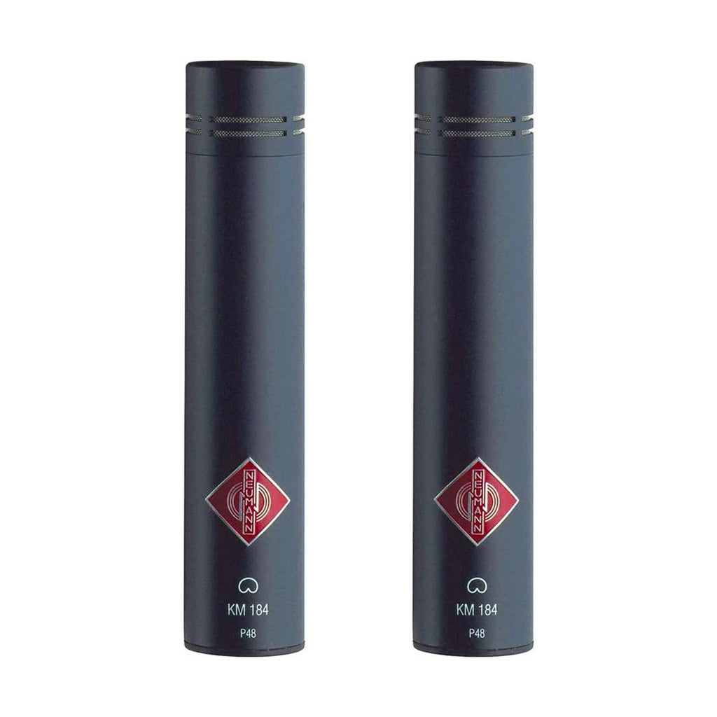 Neumann KM 184 Small Diaphragm Cardioid Condenser Mic Stereo Pair - Matte Black