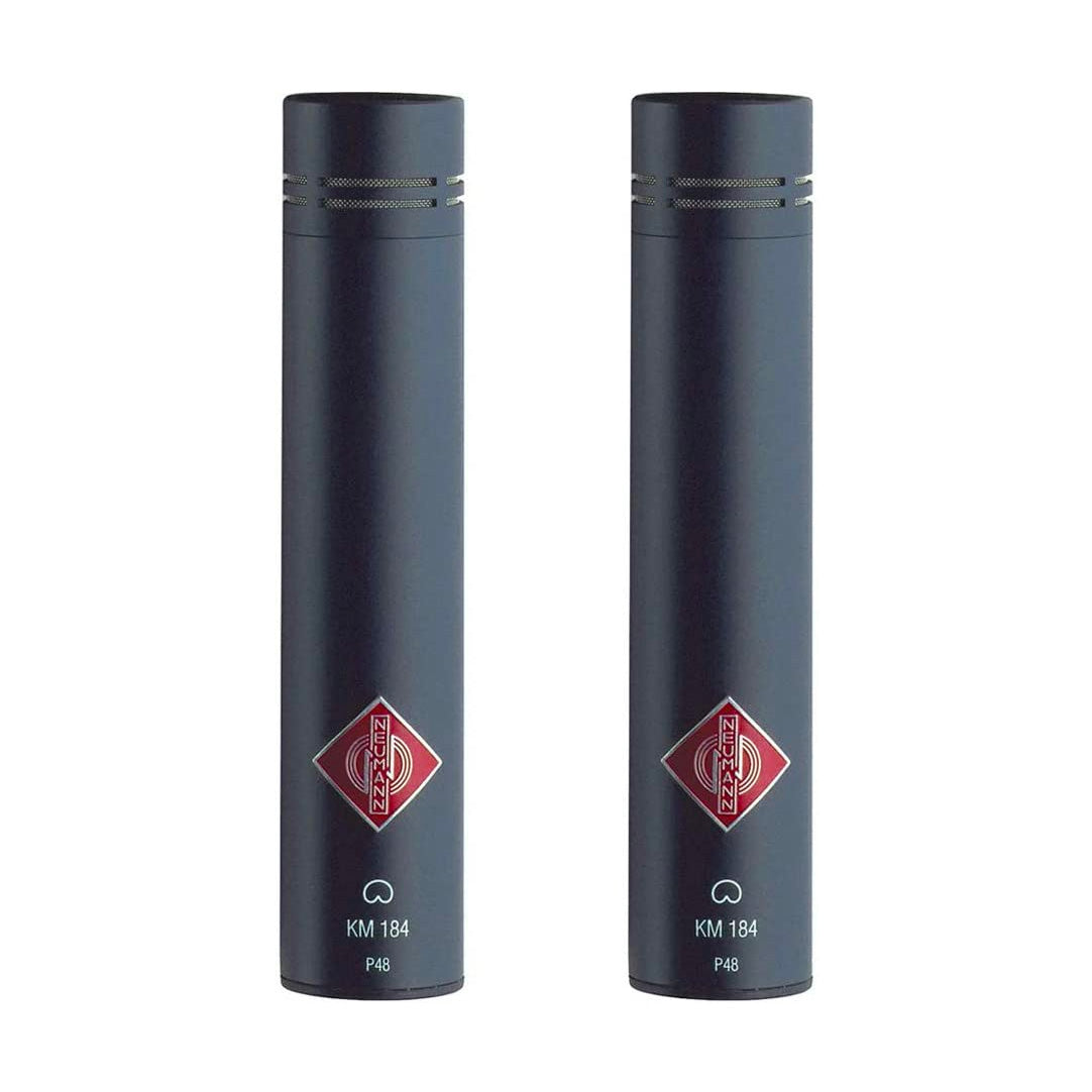 Neumann KM 184 Small Diaphragm Cardioid Condenser Mic Stereo Pair - Matte Black
