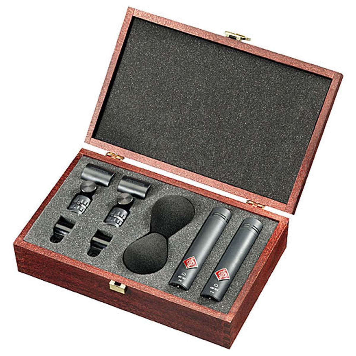 Neumann KM 185 Small Diaphragm Hypercardioid Condenser Mic Stereo Set - Matte Black