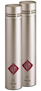 Neumann KM 184 Small Diaphragm Cardioid Condenser Mic Stereo Pair - Nickel