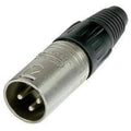 Neutrik NC3MX Male 3-Pin XLR Connector - Nickel/Silver