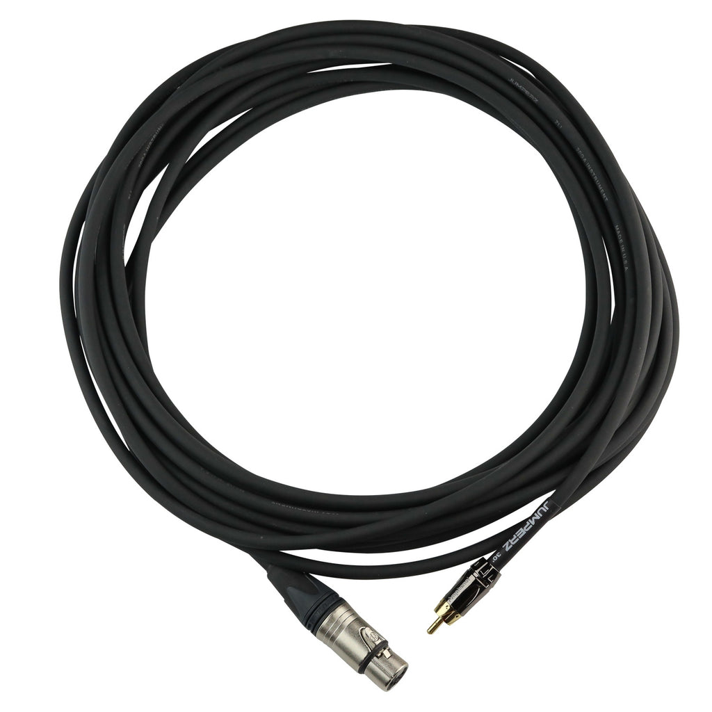 Vintage King Project Series 20ga-1c XLRF to RCA Patch Cable - 30'
