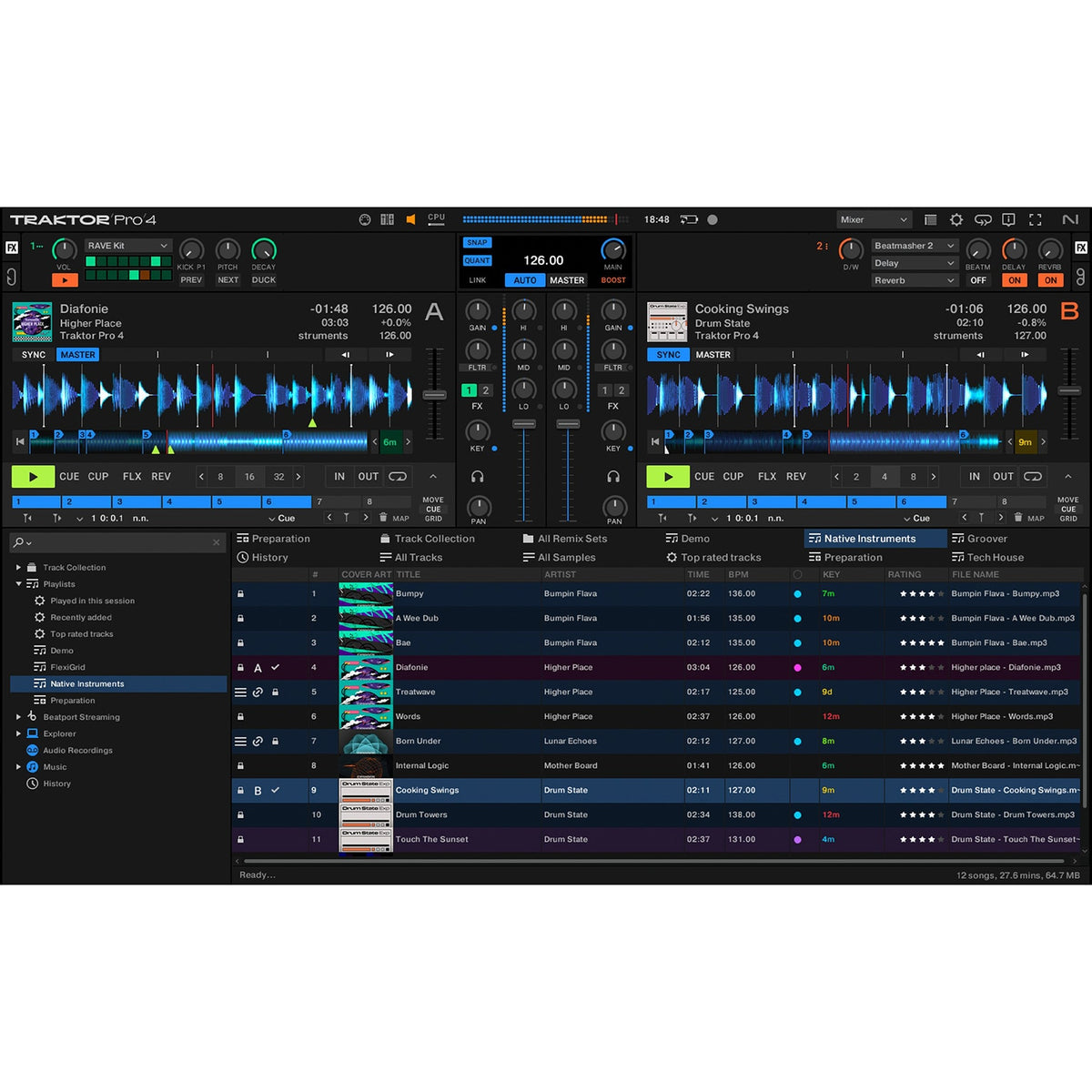 Native Instruments Traktor Pro 4 DJ Software - Electronic Delivery