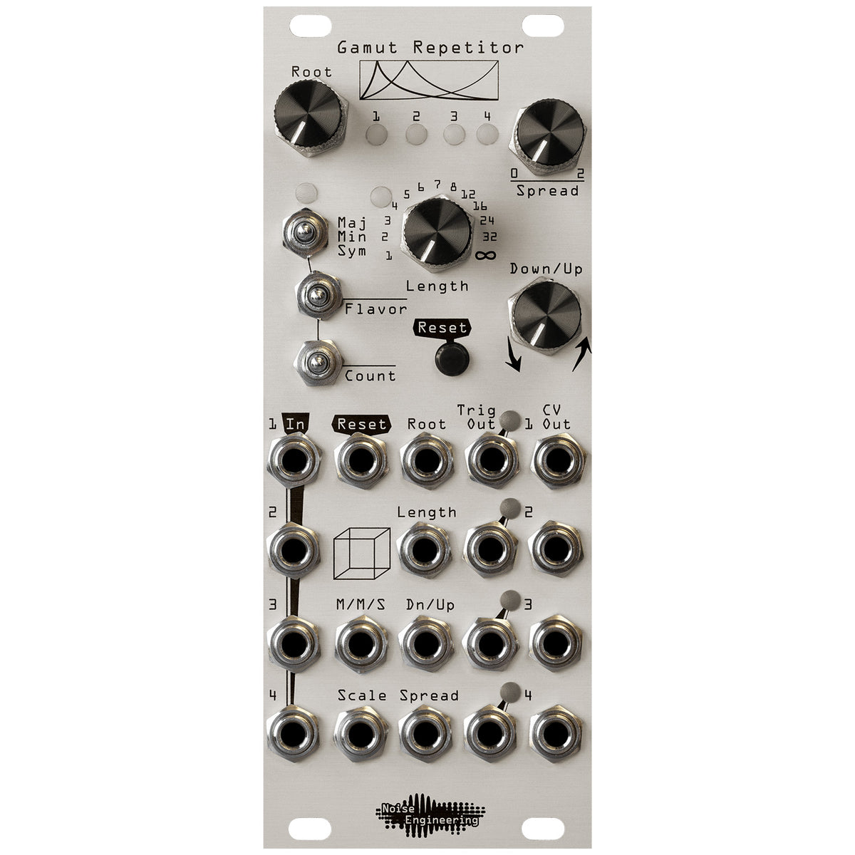Noise Engineering Gamut Repetitor Pitch and Gate Generator Module - Silver