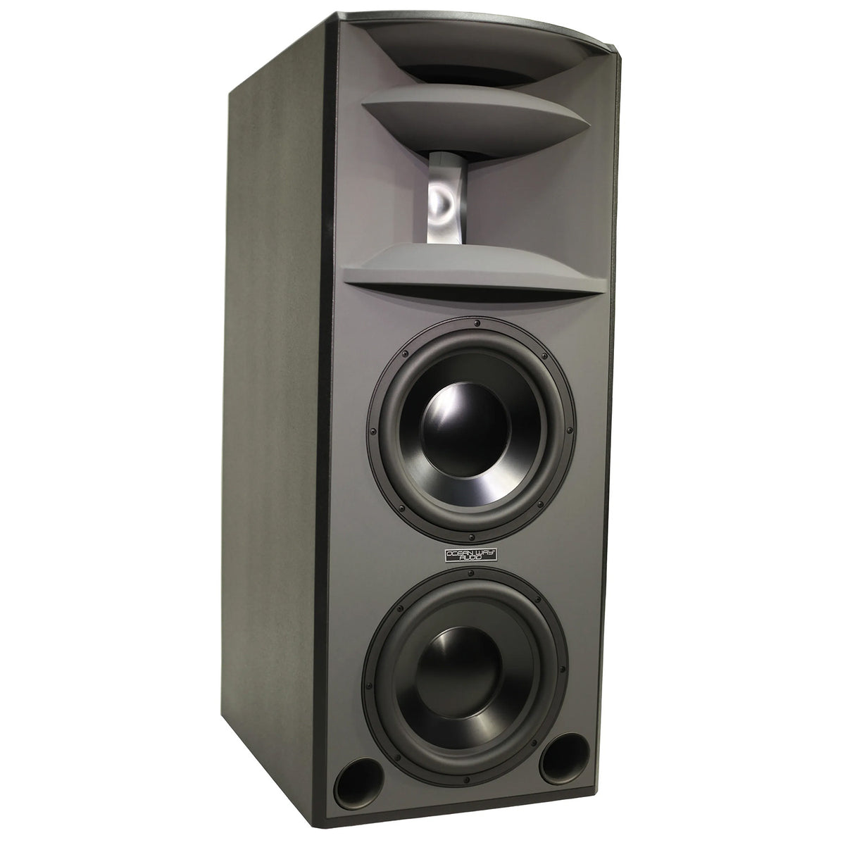 Ocean Way Audio HR3.5 3-Way Tri-Amplified Active Reference Monitor - Gray, Single