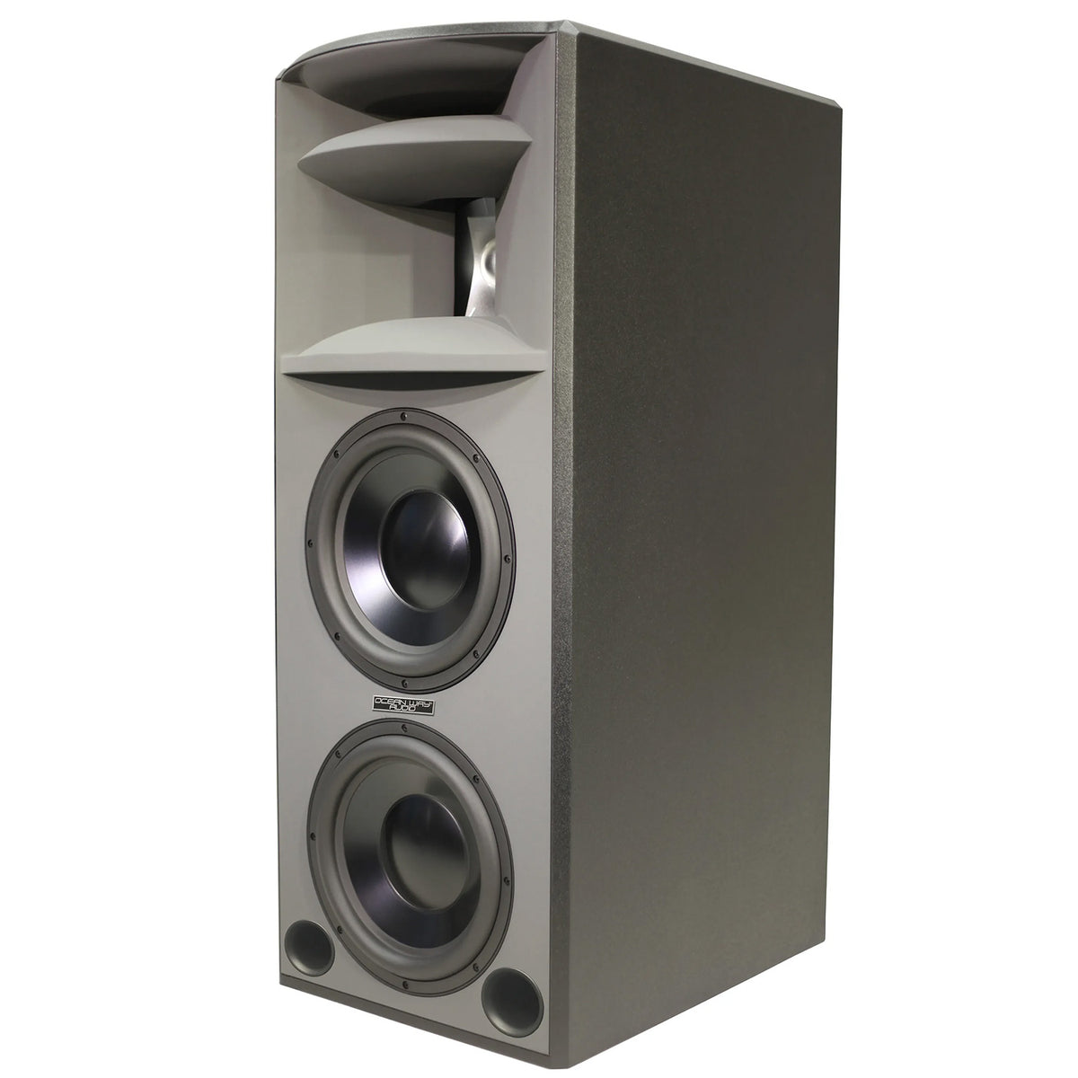 Ocean Way Audio HR3.5 3-Way Tri-Amplified Active Reference Monitor - Gray, Single