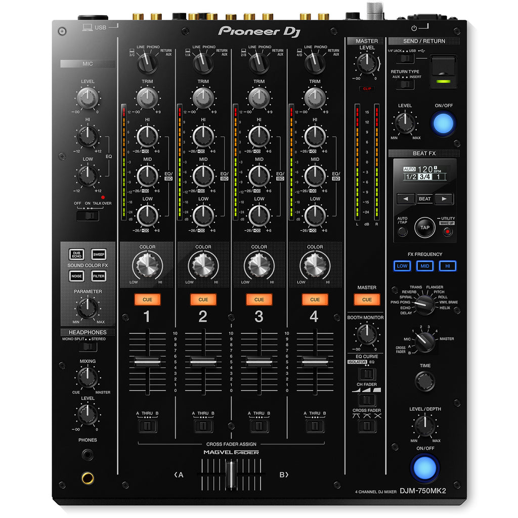 Pioneer DJM-750MK2 4-Channel Digital DJ Mixer
