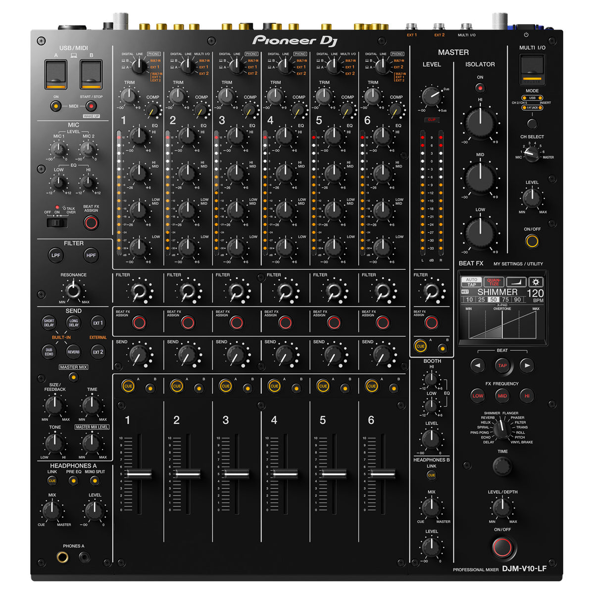 Pioneer DJM-V10-LF 6-Channel Digital DJ Mixer