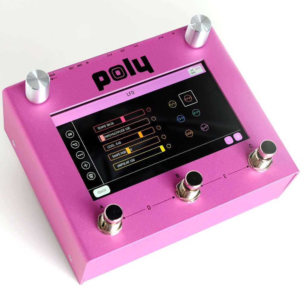 Poly Effects Beebo Multi-Effects Pedal - Pink