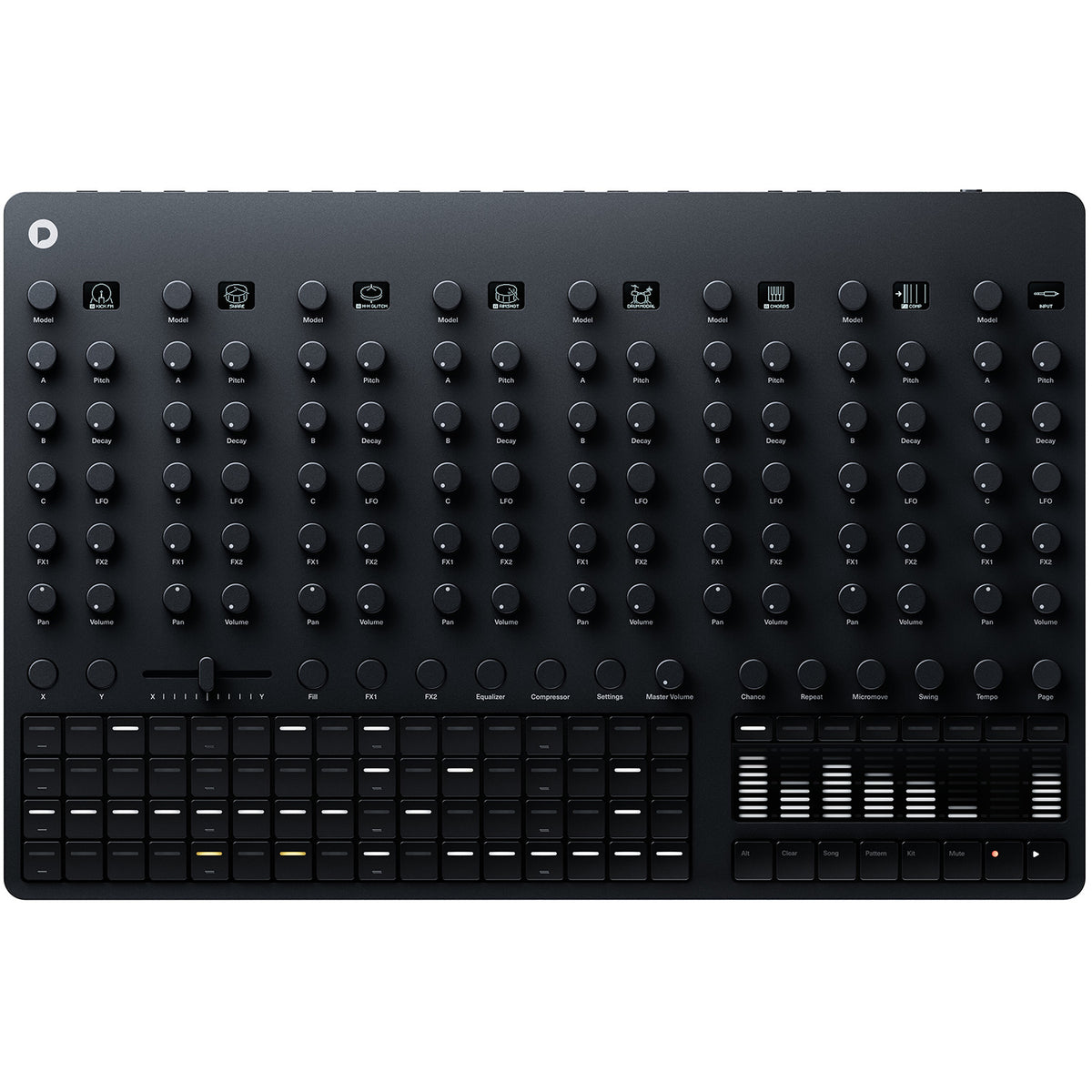 Polyend Drums Analog/Digital Drum Machine - Black