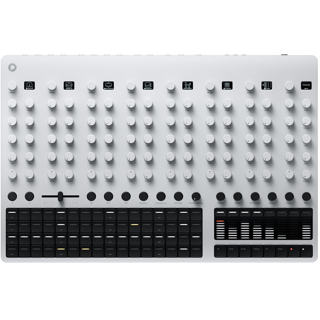 Polyend Drums Analog/Digital Drum Machine - Silver