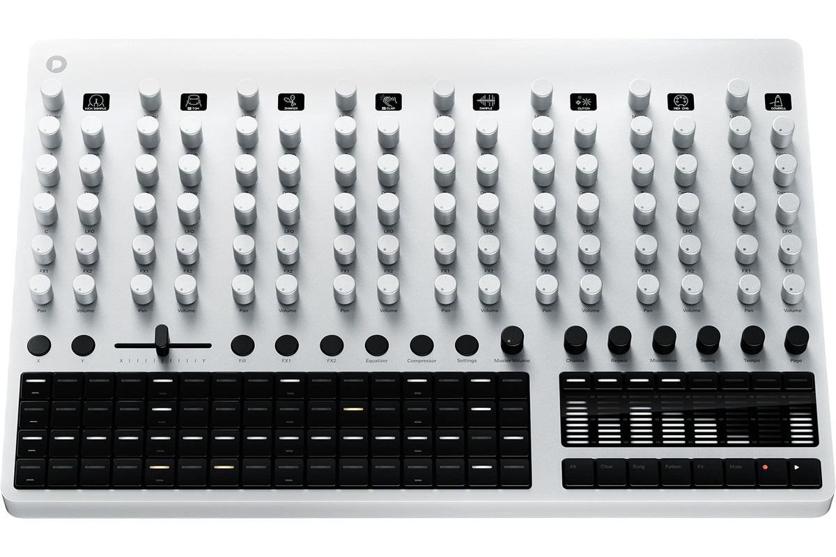 Polyend Drums Analog/Digital Drum Machine - Silver