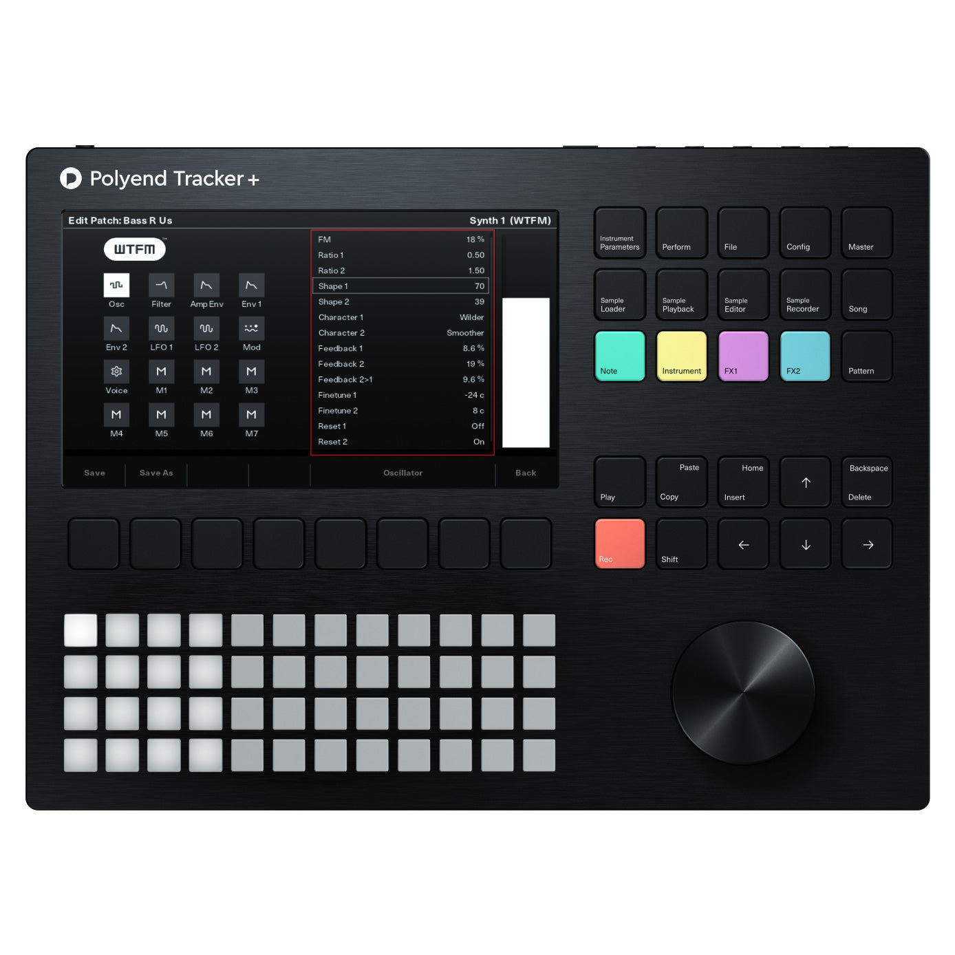 Polyend Tracker+ 16-Track Drum Machine/Synth/Stereo Sampler