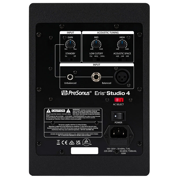 PreSonus Eris Studio 4 Active 50 W 4" Studio Monitor with EBM Waveguide - Single