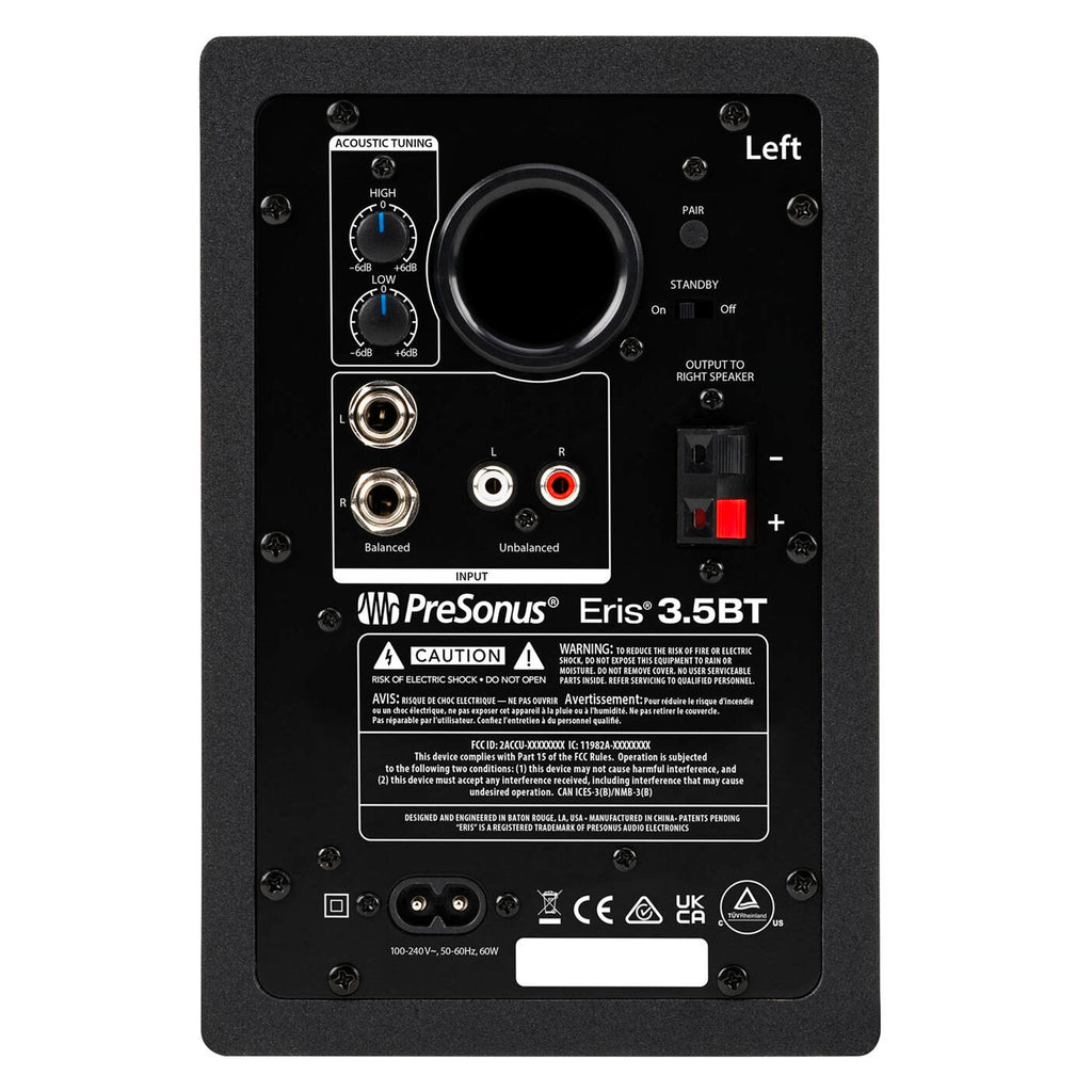 PreSonus Eris 3.5BT Bluetooth Media Reference Monitor - Pair