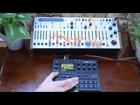 Buchla EASEL COMMAND - MIDI controlled via Elektron Digitakt