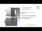 Sound Anchors ADJ2 56" Adjustable Monitor Stand with 12x16 Platform - Pair (Demo Deal)
