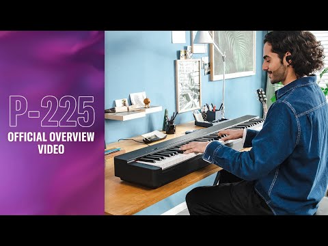 Yamaha P-225BLB 88-Key Digital Piano with Stand and Bench - Black
