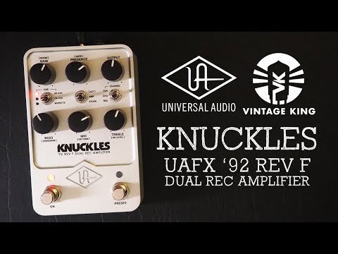Universal Audio UAFX Knuckles '92 Rev F Dual Rec Amplifier Pedal (Demo Deal)