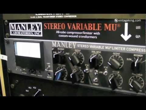 Manley Stereo Variable Mu Compressor - Mastering Version with T-Bar Mod Option