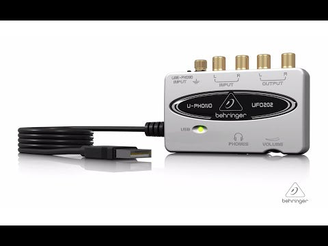 Behringer U-PHONO UFO202 Audiophile USB/Audio Interface