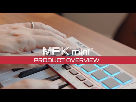 Akai Professional MPK Mini IV Compact MIDI Keyboard Controller - Black