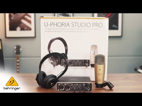 Behringer U-PHORIA STUDIO PRO Recording Bundle with Interface, Microphone and Headphones