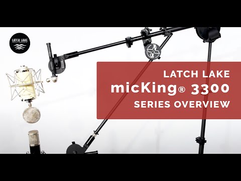 Latch Lake Music micKing 3300 Microphone Stand with Boom - Black (Demo Deal)