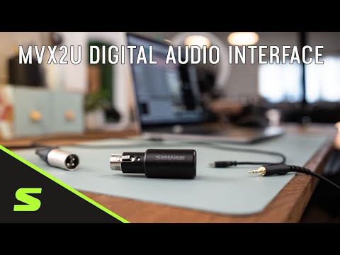 Shure MVX2u XLR to USB Digital Audio Interface