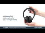 Audio-Technica ATH-M40x Closed-Back Headphones - Black