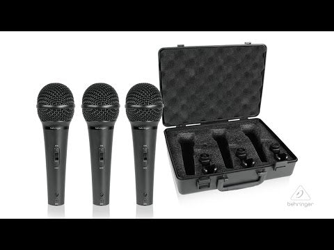 Behringer XM1800S Dynamic Microphone (3-Pack)