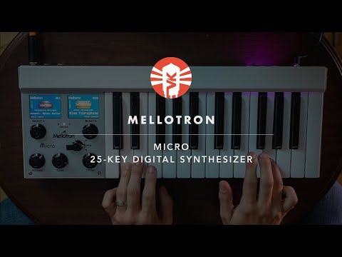 Mellotron M4000D Micro Ultra-Compact Digital Mellotron-Style Keyboard - White