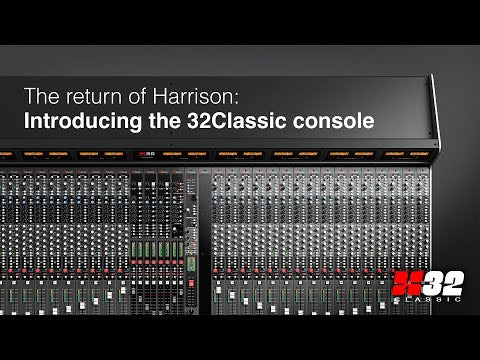Harrison Audio 32Classic 32-Channel Analog Recording Console with 64x64 Dante Interface Video 2