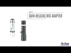 On-Stage Stands QK2-B Quik-Release Mic Adapter - Black (Demo Deal)