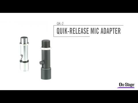 On-Stage Stands QK2-B Quik-Release Mic Adapter - Black (Demo Deal)